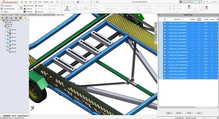 Nesting software with automatic feature recognition and part tracking helps to streamline production.