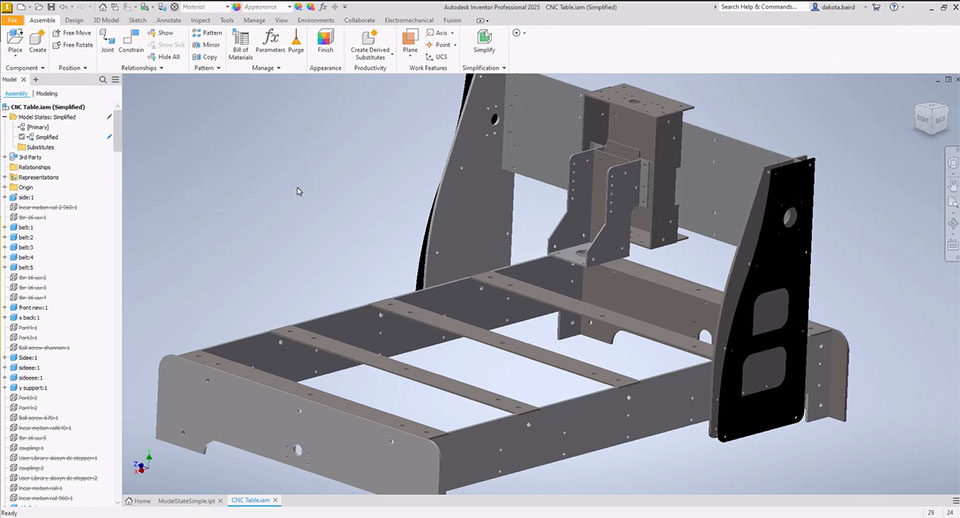 CAD Import Direct for Inventor allows users to filter and choose which model states to use for part creation.