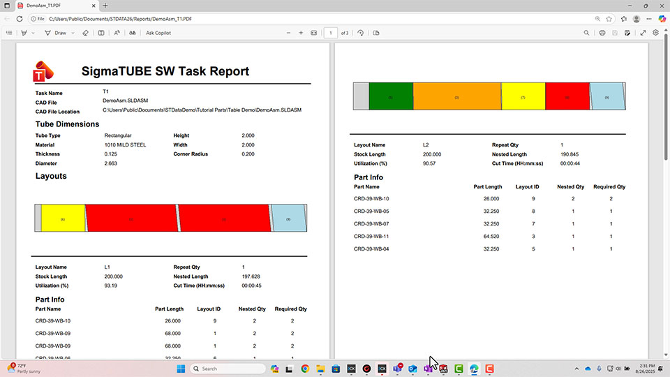 SigmaTEK 26 Suite screen shot